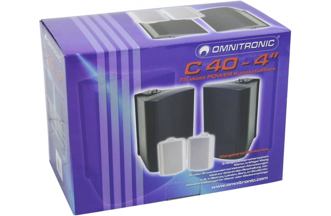 Boxa de montaj Omnitronic C-40 white 2x