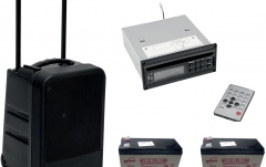 Boxa Portabila Omnitronic Set MOM-10BT4 Modular wireless PA system + CD Player with USB&SD + 2x Battery