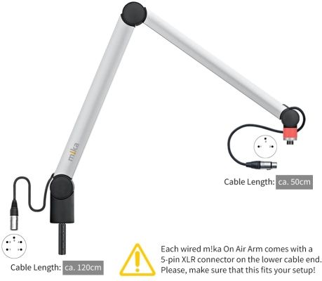 Yellowtec m!ka On Air Microphone Arm M aluminum XLR