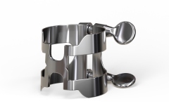Brățară și Capac de Saxofon Alto Daddario Woodwinds H-Ligature & Cap Alto Saxophone Silver