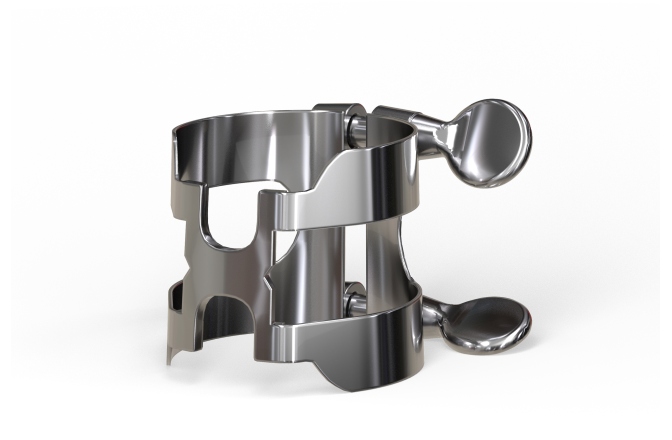 Brățară și Capac de Saxofon Alto Daddario Woodwinds H-Ligature & Cap Alto Saxophone Silver