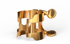 Brățară și Capac de Saxofon Tenor Daddario Woodwinds H-Ligature & Cap Tenor Saxophone (Metal Mouthpieces) Gold