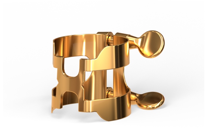 Brățară și Capac de Saxofon Tenor Daddario Woodwinds H-Ligature & Cap Tenor Saxophone (Metal Mouthpieces) Gold