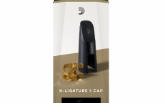 Brățară și Capac de Saxofon Tenor Daddario Woodwinds H-Ligature & Cap Tenor Saxophone (Metal Mouthpieces) Gold
