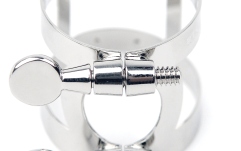 Brăţară şi Capac pentru Saxofon Alto Daddario Woodwinds Ligature & Cap Alto Saxophone Nickel
