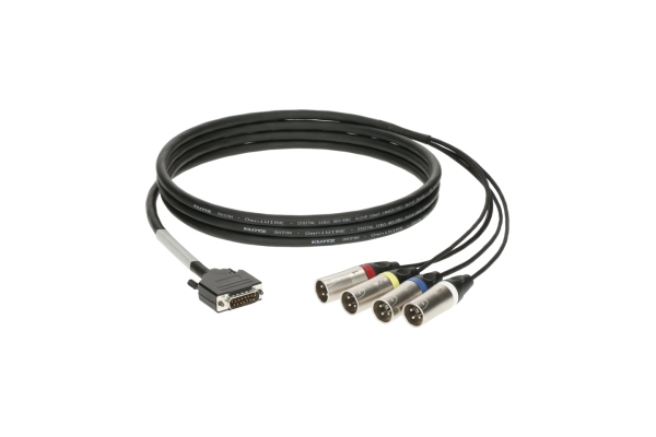 CATLink RACK 4-channel breakout loomD-Sub 15p M - 4x XLR 3p M - 1.5 m
