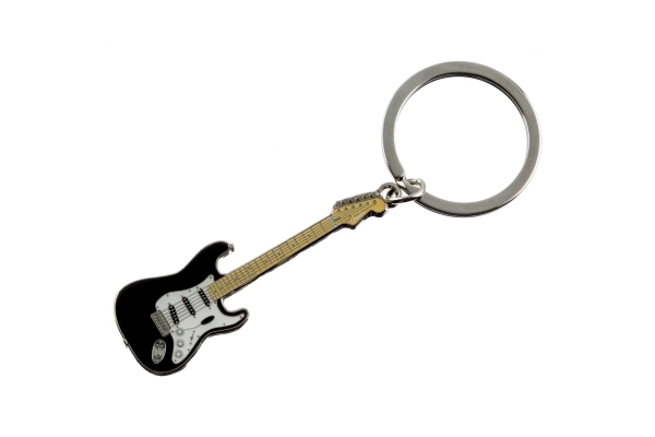 Stratocaster Keychain Black