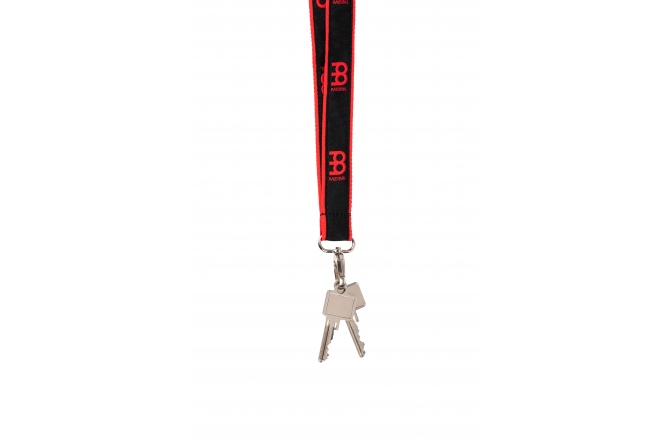 Breloc pentru chei Meinl Black/Red  lanyard with red logo