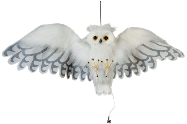 Halloween Snow Owl Animated 80cm Halloween Snow Owl Animated 80cm
