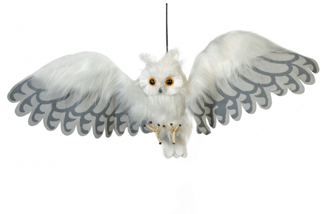 Bufniță Albă Animată Europalms Halloween Snow Owl Animated 80cm