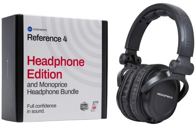 Bundle Căști + Software Calibrare Sonarworks Reference 4 Headphone Edition and Monoprice Headphone Bundle