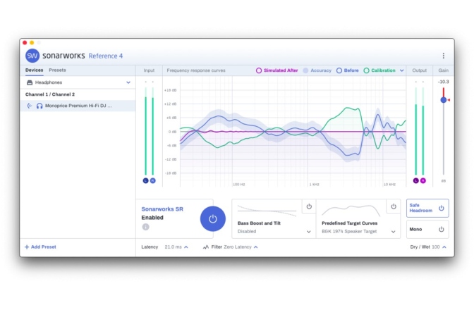 Bundle Căști + Software Calibrare Sonarworks Reference 4 Headphone Edition and Monoprice Headphone Bundle