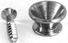 Buton pentru curea Ortega Strap Pin Chrome diameter 13,7mm H=7,7mm