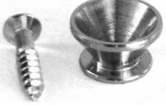 Buton pentru curea Ortega Strap Pin Chrome diameter 13,7mm H=7,7mm