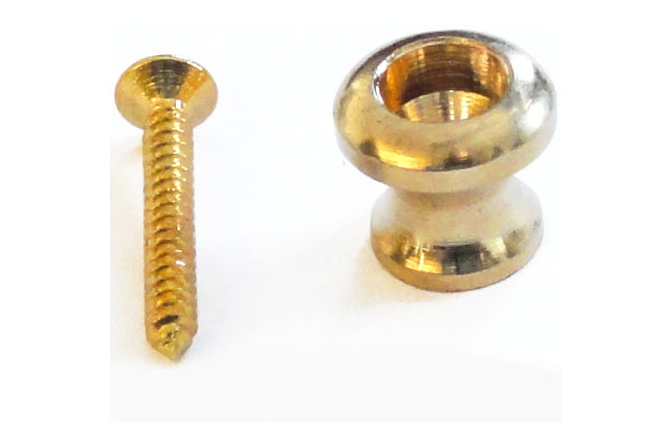 Buton pentru curea Ortega Strap Pin Gold diameter=10mm, H=9mm 