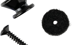 Buton pentru curea Ortega strap pins (pair) incl. washer and screw -  Black