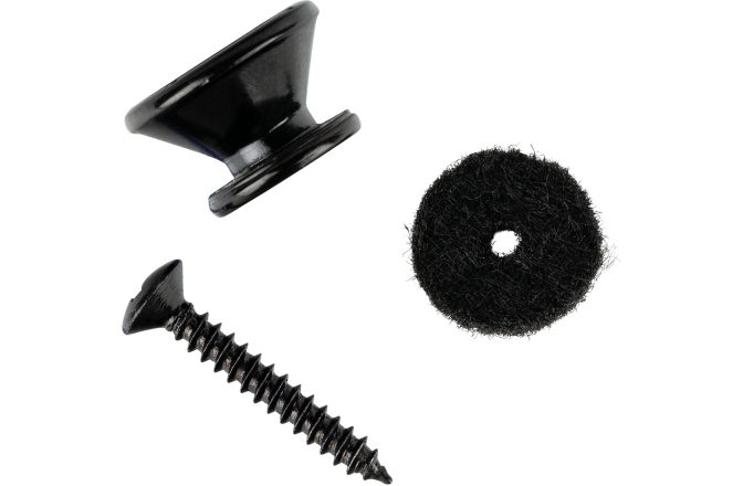 Buton pentru curea Ortega strap pins (pair) incl. washer and screw -  Black