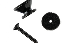Buton pentru curea Ortega strap pins (pair) incl. washer and screw -  Black