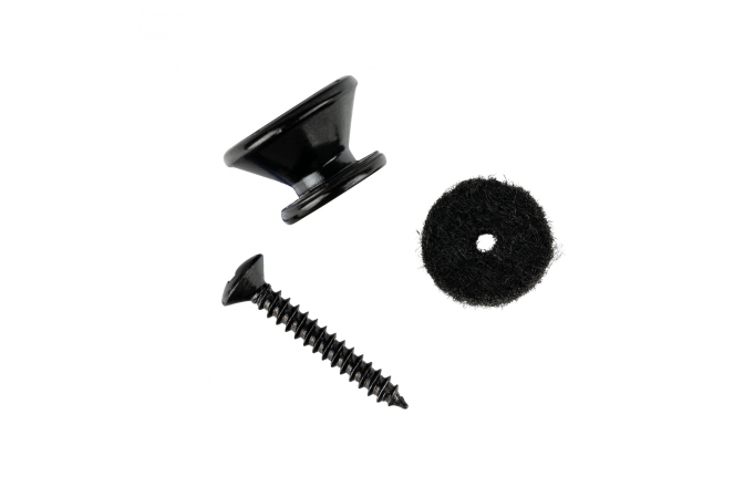 Buton pentru curea Ortega strap pins (pair) incl. washer and screw -  Black
