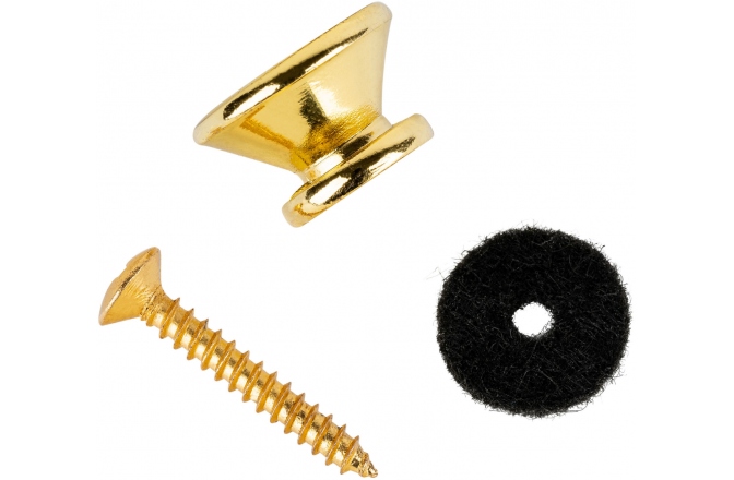 Buton pentru curea Ortega Strap pins (pair) incl. washer & screw - Gold