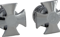 Butoni pentru chitară Grover S 640C - Artist Strap Buttons, Iron Cross - Chrome
