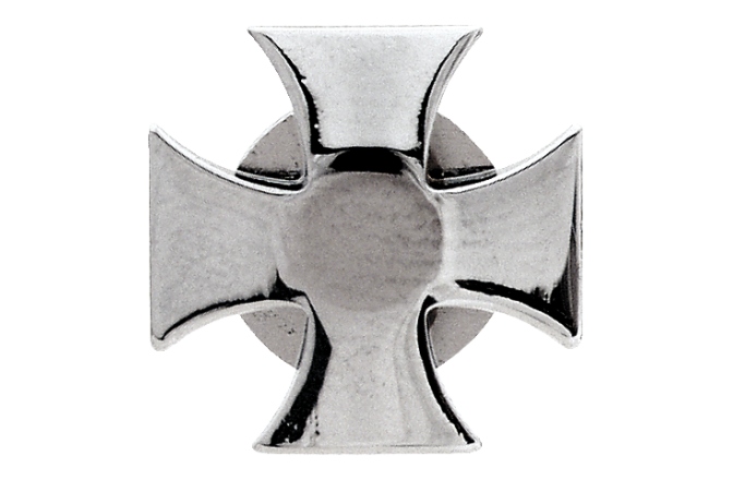 Butoni pentru chitară Grover S 640C - Artist Strap Buttons, Iron Cross - Chrome