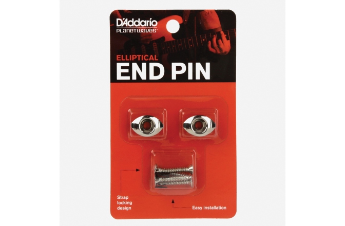 Butoni pentru Curea Daddario Elliptical End Pins - Chrome