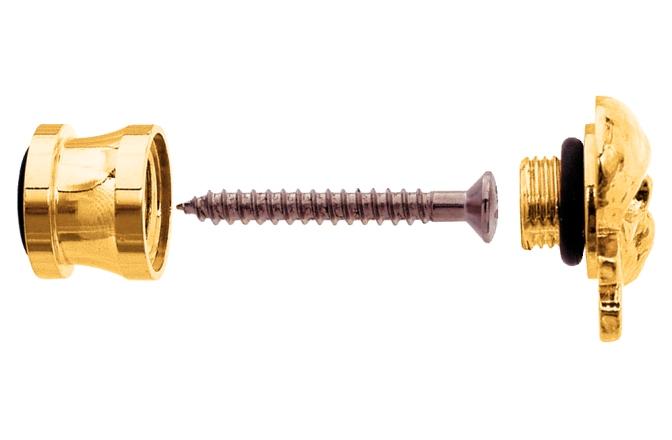 Butoni pentru curea Grover  S 610G - Artist Strap Buttons, Skull - Gold