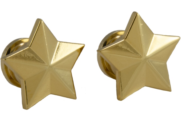  S 630G - Artist Strap Buttons, Star - Gold