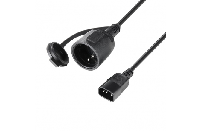 Cablu adaptor Adam Hall Power Adapter CEE7-C14 0.5m