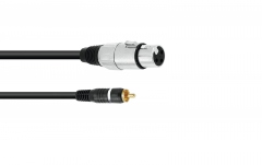 cablu adaptor Omnitronic Adaptercable RCA/XLR(Mama) 2m bk