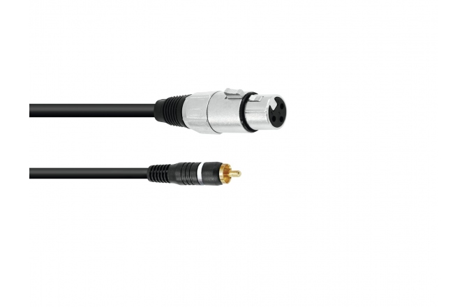 cablu adaptor Omnitronic Adaptercable RCA/XLR(Mama) 2m bk