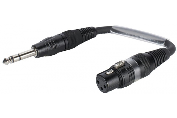 Adaptercable XLR(F)/Jack stereo 0.15m