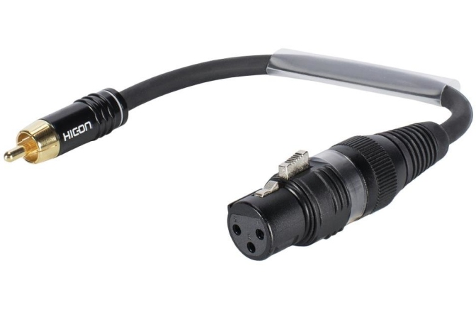 Cablu Adaptor Sommer Cable Adaptercable XLR(F)/RCA(M) 0.15m bk