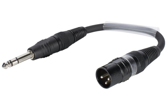 Cablu Adaptor Sommer Cable Adaptercable XLR(M)/Jack stereo 0.15m bk