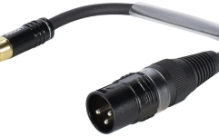 Cablu Adaptor Sommer Cable Adaptercable XLR(M)/RCA(M) 0.15m bk