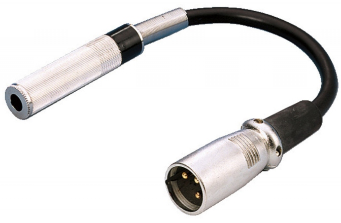 Cablu adaptor XLR tata la jack 6.3 mm TS Monacor MCA-15/2