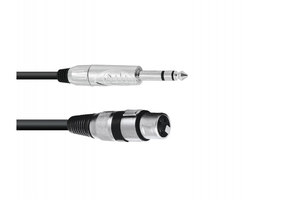 Adaptercable XLR(F)/Jack stereo 2m bk