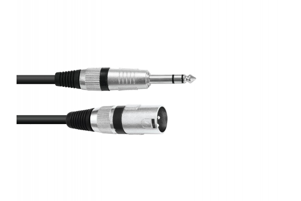 Adaptercable XLR(M)/Jack stereo 2m bk