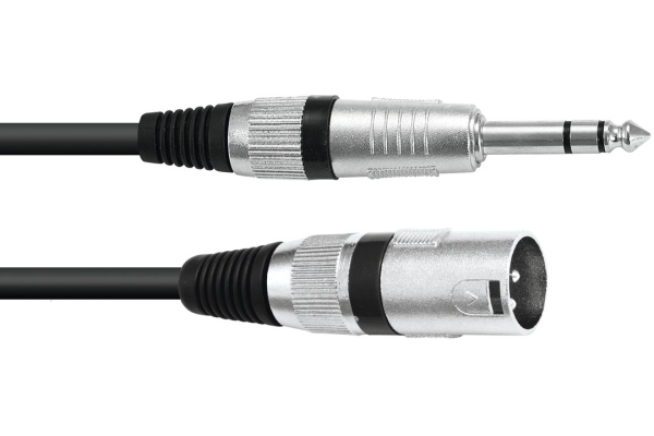 Balanced Audio XLRm - TRS 0.9m Balanced Audio XLRm - TRS 0.9m