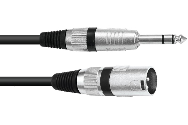 Balanced Audio XLRm - TRS 2m Balanced Audio XLRm - TRS 2m