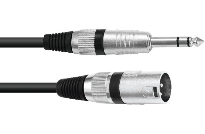 Cablu adaptor XLRm - TRS Omnitronic Balanced Audio XLRm - TRS 2m