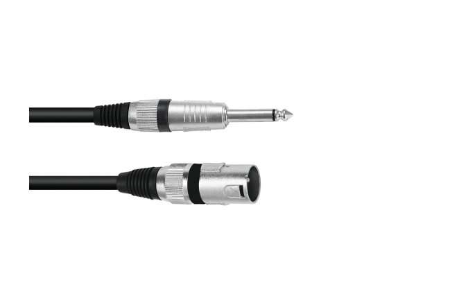 Cablu adaptor XLRm-TS Omnitronic Adaptercable XLR(M)/Jack mono 10m bk