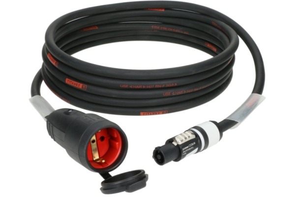 TITANEX H07RN-F power cable 3G 2.5 mm²powerCON B - Schuko F - 5 m TITANEX H07RN-F power cable 3G 2.5 mm²powerCON B - Schuko F - 5 m