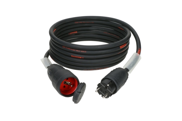 TITANEX H07RN-F power cable 3G 2.5 mm²Schuko M/F - solid rubber - 16 A - 10 m TITANEX H07RN-F power cable 3G 2.5 mm²Schuko M/F - solid rubber - 16 A - 10 m