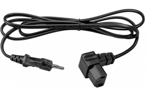 IEC Power Cable 2x0.75 1.5m C17 angled bk