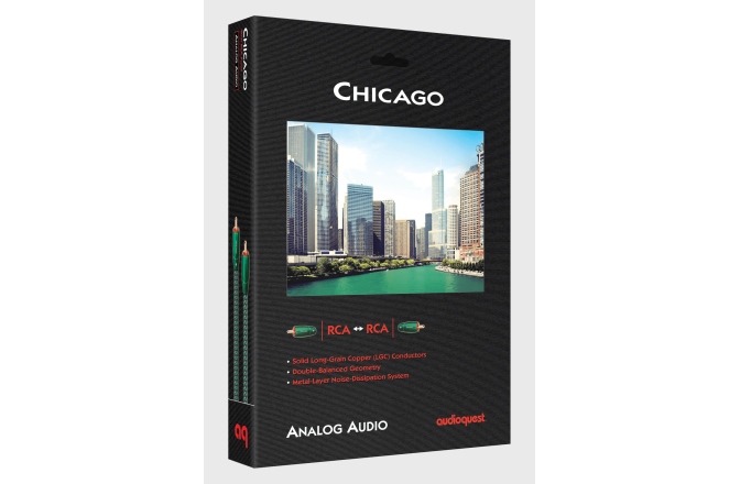 Cablu audio 2RCA - 2RCA  Audioquest Chicago 0.75m 2RCA - 2RCA 
