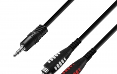 Cablu audio Adam Hall 3Star 3.5TRS-2RCA 1m