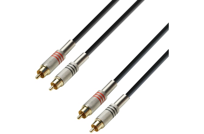 Cablu audio Adam Hall 3Star RCA Metal Plugs 3m