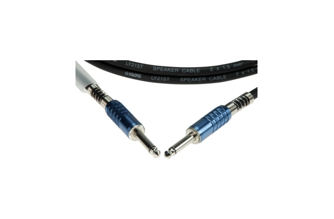 Cablu audio flexibil Klotz 2x 1.5 mm² speaker cable PVC with jack plugs by KLOTZ - 10 m